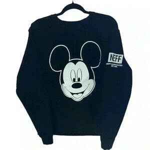 NEFF Disney Mickey Sweatshirt‎ Pullover Unisex | Black & White | SZ M